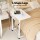 Artiss White Adjustable Laptop Desk Table - 60CM, Portable, U-Shape, 360° Rotating, MDF Top, Lockable Wheels
