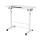 Artiss Adjustable 80CM White Laptop Desk Table - Portable, 360° Tilt, U-Shape Frame, Lockable Wheels, MDF Top
