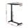 Artiss Adjustable Laptop Desk - 70CM Mobile Workstation with Pneumatic Height Adjustment, L-Shape Metal Frame, Black