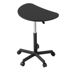 Artiss Portable Laptop Desk, Height Adjustable, 360° Rotating Stand, 60CM Black, Steel & Nylon Frame, Caster Wheels