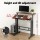 Artiss Adjustable Mobile Twin Laptop Desk Table 80cm Dark Wood, Height Adjustable, MDF, Tilting Top, Lockable Wheels