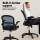 Artiss Computer Desk and Mesh Office Chair Set, Black, 15mm Thick Board, 360° Wheels, Adjustable Ergonomic Chair