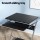 Artiss 60CM Black Computer Desk with Sliding Keyboard Tray, 15mm Thick Top, Z-Shape Steel Frame, & 360° Castor Wheels