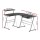 Artiss Elle L-Shape Computer Desk Black 134x110cm with Keyboard Tray, Shelf, Particle Board, Steel Frame, Corner Design
