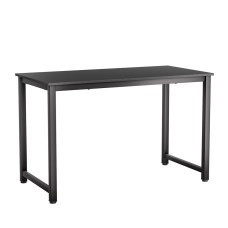 Artiss Black 120CM Computer Desk - Home Office Study Table with Metal Frame, Anti-Scratch Feet, and Safe Edges