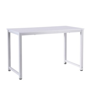 Artiss 120CM White Computer Desk: Sleek Home Office & Study Table with Metal Frame, Anti-Scratch Feet, Easy Assembly
