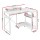 Artiss L-Shape Computer Desk 100CM - White Particle Board & Metal Frame, Monitor Stand, Shelves, Ideal for Small Spaces
