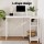 Artiss L-Shape Computer Desk 100CM - White Particle Board & Metal Frame, Monitor Stand, Shelves, Ideal for Small Spaces