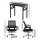 Artiss Foldable Computer Desk and Mesh Office Chair Set, 80x40cm Black, Steel Frame, Adjustable, Home Study Combo