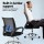 Artiss Foldable Computer Desk and Mesh Office Chair Set, 80x40cm Black, Steel Frame, Adjustable, Home Study Combo
