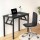 Artiss Foldable Computer Desk and Office Chair Set, Black, PU Leather, 80x40cm, Home Office Study, Adjustable, Sturdy