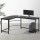 Artiss L-Shape Computer Desk with CPU Stand, Black - Space-Saving Corner Design, Durable Steel Frame, 147cm