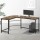 Artiss L-Shape Computer Desk with CPU Stand, Brown, 147CM - Space-Saving, Durable, Ideal for Home Office Setup