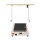 Artiss 2-in-1 Electric Treadmill & 140cm Adjustable Standing Desk, Eco-Friendly Oak, Bluetooth Control, Quiet Motor