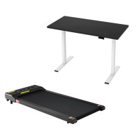 Artiss 120cm Automatic Standing Desk with Motorised Height Adjustment and 400mm Electric Walking Pad, Black