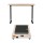 Artiss Electric Treadmill & Motorised Standing Desk Combo, 120cm, Adjustable Height 73-118cm, 1-10km/h, Shock Absorption