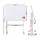 90x120cm Double-Sided Magnetic Whiteboard with Wheels, Easy-Clean Surface, Marker Tray, Eraser, Magnets, ABS Steel Frame