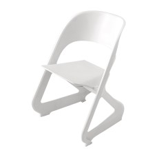 ArtissIn Set of 4 Dining Chairs, Stackable Plastic, 55x52x72cm, White, Modern Design, Indoor/Outdoor, Weather-Resistant