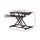 Artiss Standing Desk Riser, MDF & Metal, Black, 80CM, Height Adjustable, 2-Tier Design, Ergonomic Workspace