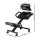 Artiss Ergonomic Kneeling Chair with Mesh Backrest, Adjustable Height, PU Leather Seat, 120kg Capacity, Black