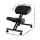Artiss Ergonomic Kneeling Chair Black PU Leather, Adjustable Height, Metal Frame, 120kg Capacity, 6cm Foam Seat