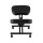 Artiss Ergonomic Kneeling Chair Black PU Leather, Adjustable Height, Metal Frame, 120kg Capacity, 6cm Foam Seat
