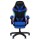 Artiss Gaming Office Chair - Blue PU Leather, RGB LED, 8-Point Massage, 135° Recline, Footrest, 360° Swivel, 150kg