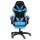 Artiss Gaming Office Chair with 8-Point Massage, RGB LED, PU Leather, Footrest, 135° Recline, 150kg Capacity, Cyan
