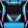 Artiss Gaming Office Chair with 8-Point Massage, RGB LED, PU Leather, Footrest, 135° Recline, 150kg Capacity, Cyan
