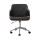 Artiss Portia Wooden Office Chair, PU Leather, Chrome Base, Black, Adjustable, 360° Rotation, 3-Year Warranty