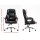 Artiss Executive Office Chair, PU Leather Recliner, Black, Adjustable Height, Ergonomic Design, 70x70x113-123cm