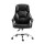 Artiss Executive Office Chair, PU Leather Recliner, Black, Adjustable Height, Ergonomic Design, 70x70x113-123cm