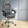 Artiss Executive Office Chair, Fabric with Footrest, Grey, 67x67x126cm, Ergonomic High-Back, Adjustable Recline