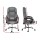 Artiss Executive Office Chair, Fabric Recliner, Grey, 67x67x126cm, High-Back, Adjustable, Ergonomic, with Footrest