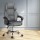 Artiss Executive Office Chair, Fabric Recliner, Grey, 67x67x126cm, High-Back, Adjustable, Ergonomic, with Footrest