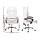 Artiss Executive Office Chair, PU Leather Recliner, High-Back, White, 67x67x126cm, Adjustable Comfort, Chrome Base