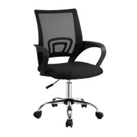Artiss Cody Office Chair, Mesh, Mid Back, Black, Breathable & Ergonomic Design, Adjustable Height, 360° Swivel