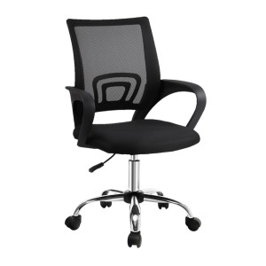 Artiss Cody Office Chair, Mesh, Mid Back, Black, Breathable & Ergonomic Design, Adjustable Height, 360° Swivel