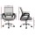 Artiss 2x Cody Grey Mesh Office Chair - Mid Back, Lumbar Support, 360° Swivel, Chrome Base, Height Adjustable