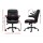 Artiss Executive Office Chair, PU Leather, Mid-Back, Black, 67x65x95-103cm, Ergonomic, Adjustable, Home Office Comfort
