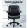 Artiss Executive Office Chair, PU Leather, Mid-Back, Black, 67x65x95-103cm, Ergonomic, Adjustable, Home Office Comfort