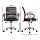 Artiss Mesh Office Chair, Mid Back, Black, Ergonomic Design, Adjustable Height, Lumbar Support, Chrome Base