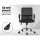 Artiss Mesh Office Chair, Mid Back, Black, Ergonomic Design, Adjustable Height, Lumbar Support, Chrome Base