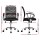 Artiss Mesh Office Chair Set of 2 - Mid Back, Black, Breathable Mesh, Adjustable Height, Chrome Base, 120kg Capacity