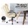 Artiss Rainier Beige Executive Office Chair - High-Back PU Leather, Tilt & Height Adjustable, 360° Swivel, Chrome Base