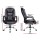 Artiss Executive Office Chair - Premium Black PU Leather, High-Back, Padded Comfort, Chrome Base, 360° Swivel