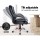 Artiss Executive Office Chair - Premium Black PU Leather, High-Back, Padded Comfort, Chrome Base, 360° Swivel