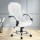 Artiss Executive Office Chair White PU Leather High Back Ergonomic Tilt Adjustable Swivel Chrome Base 120kg