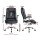 Artiss Kea Executive Office Chair Black PU Leather, High Back, Lumbar Support, Tilt, Retractable Armrests, 150kg