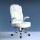 Artiss Kea Executive Office Chair White Leather, High Back, Lumbar Support, Tilt, Retractable Armrests, 150kg Capacity